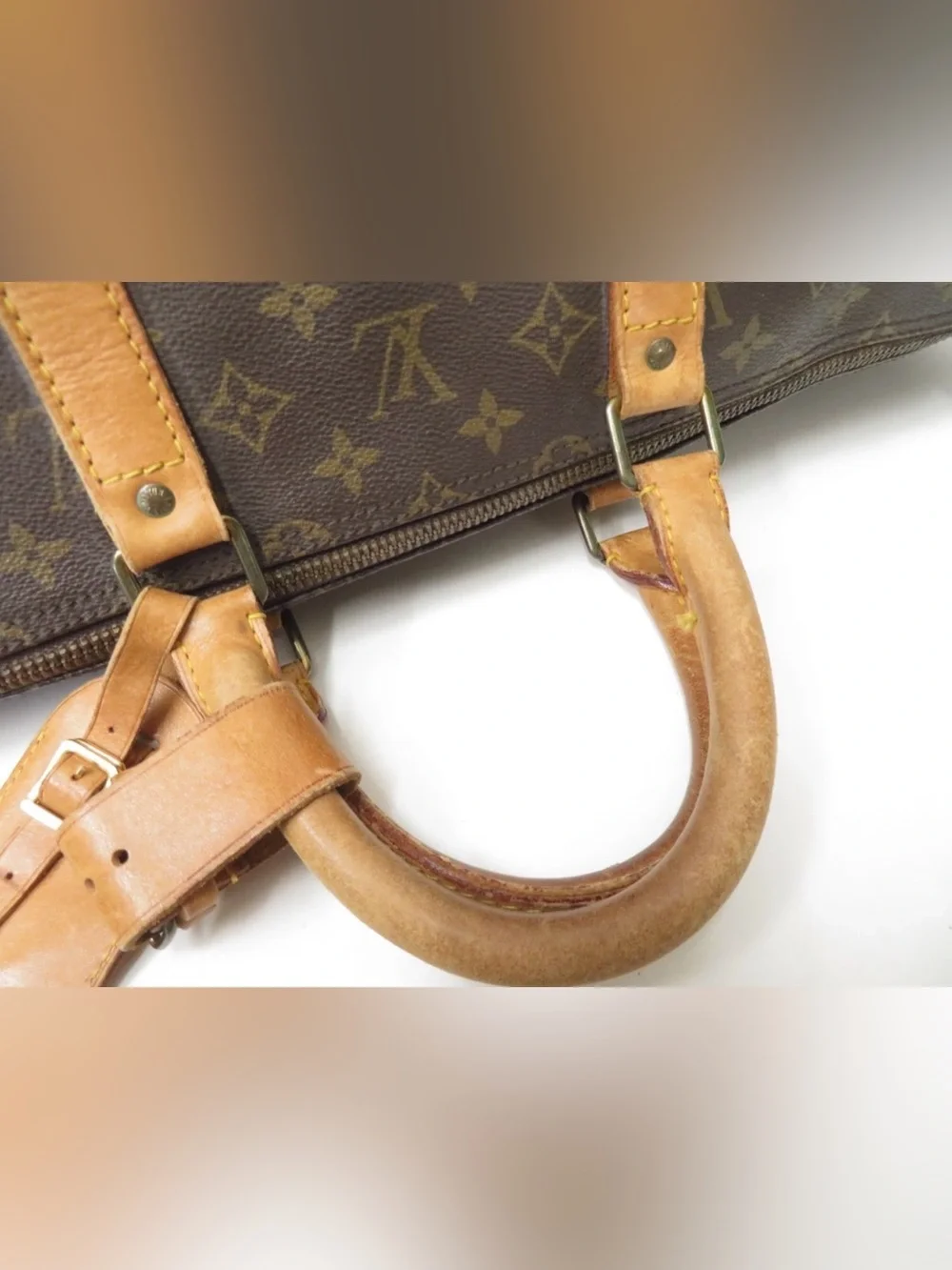 Louis Vuitton Monogram Duffle Boston Bag Keepall 55